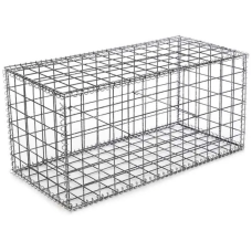 Габион сварной коробчатый с клипсами оцинкованный (Ц) 0,5х0,5х0,5х4х50х100 мм ГОСТ Р 58120-2018